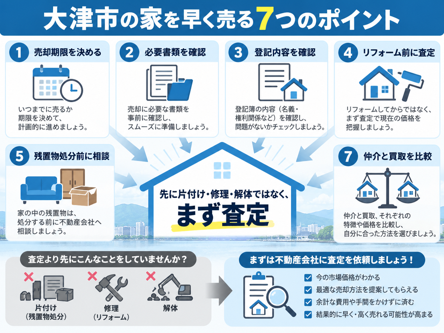 大津市の不動産を早く売りたい方へ｜戸建てを短期間で現金化する方法