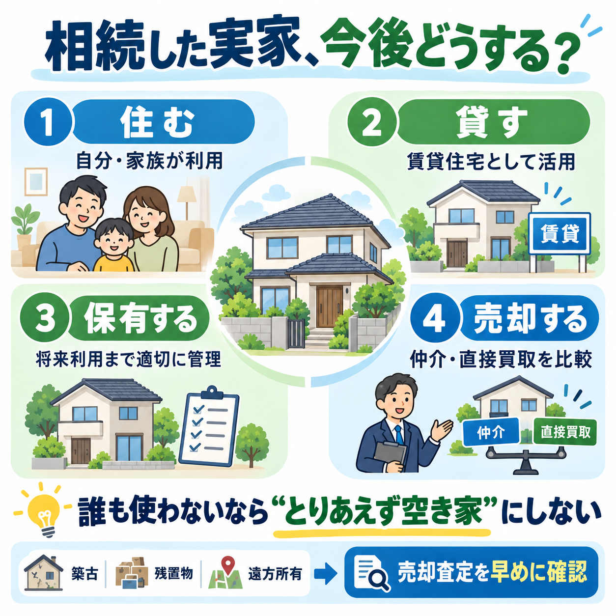 滋賀県で相続した実家を売却する流れ｜空き家になる前に知っておきたいこと
