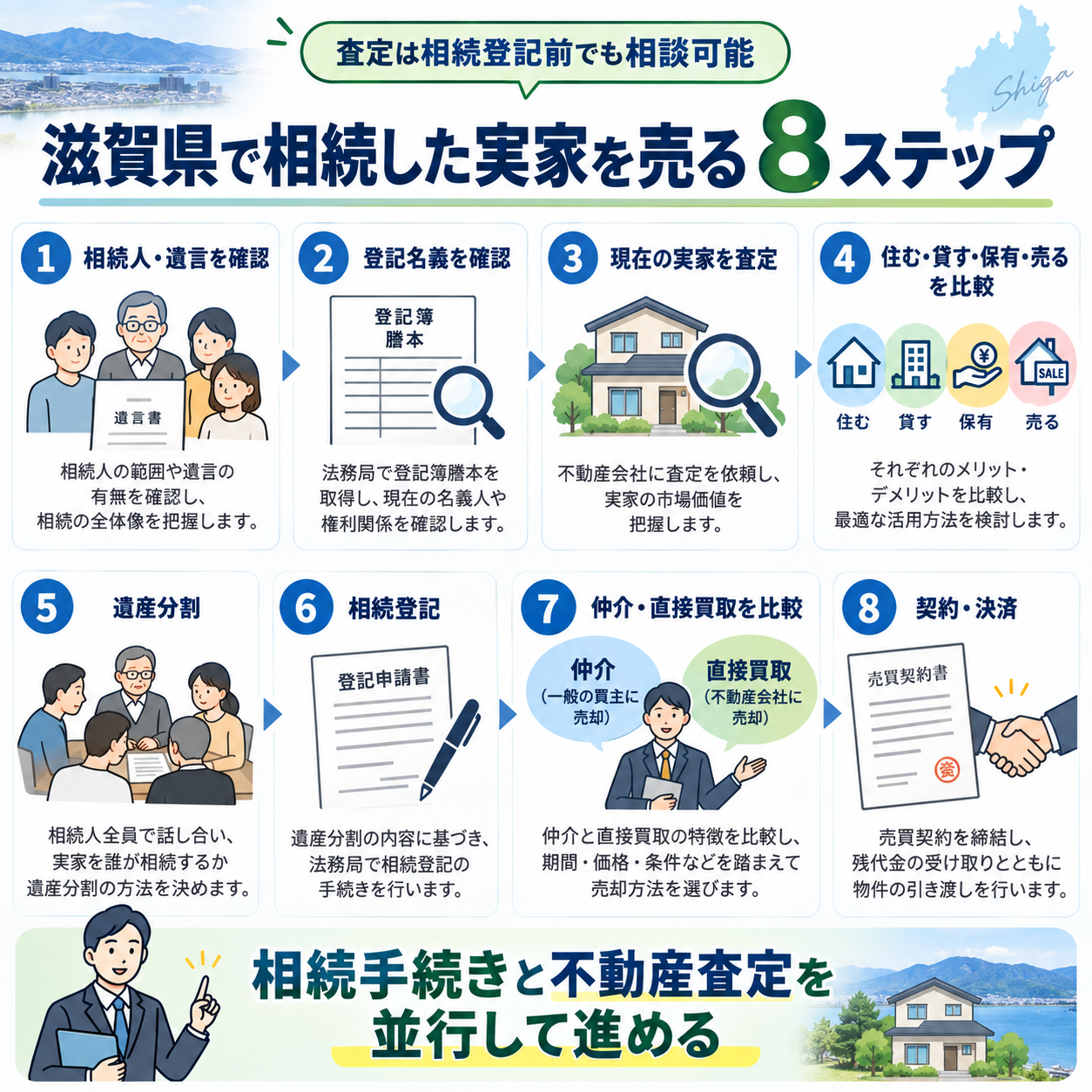 滋賀県で相続した実家を売却する流れ｜空き家になる前に知っておきたいこと