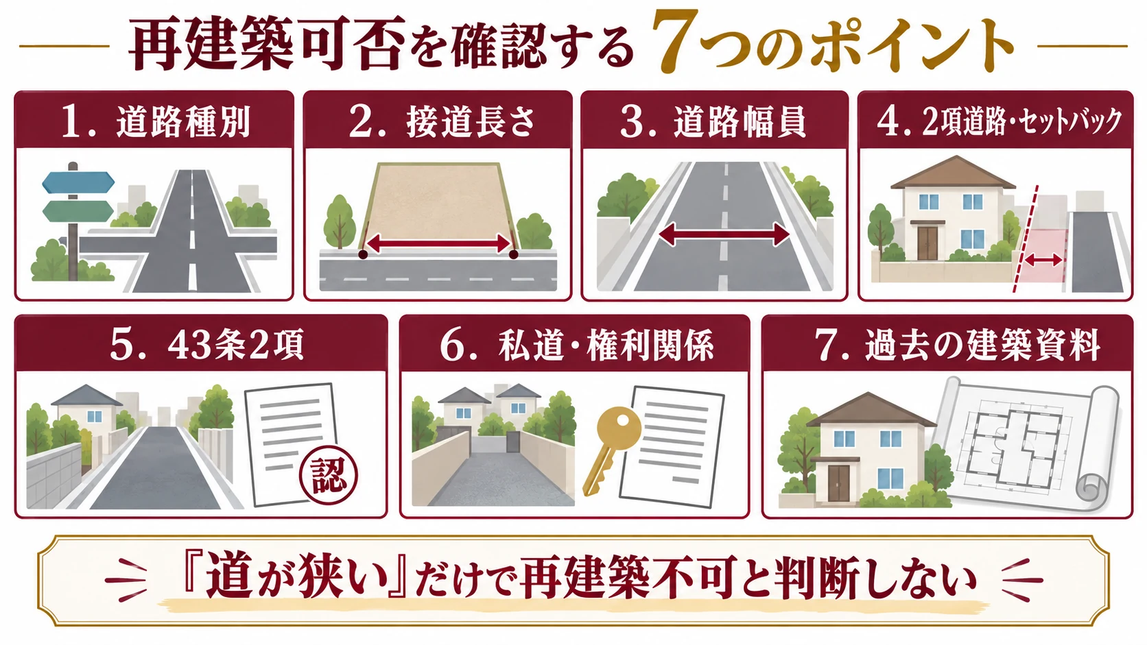 接道に問題がある家でも売れる？草津市の再建築可否と戸建て買取の確認ポイント
